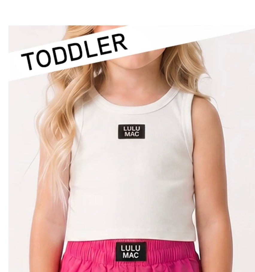Toddler White Tank