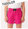 Toddler Hot Pink Mini Dots Shorts