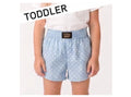 Toddler Light Blue Mini Dot Shorts