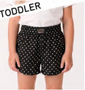 Toddler Black Mini Dot Shorts