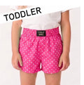 Toddler Bubblegum  Mini Dot Shorts