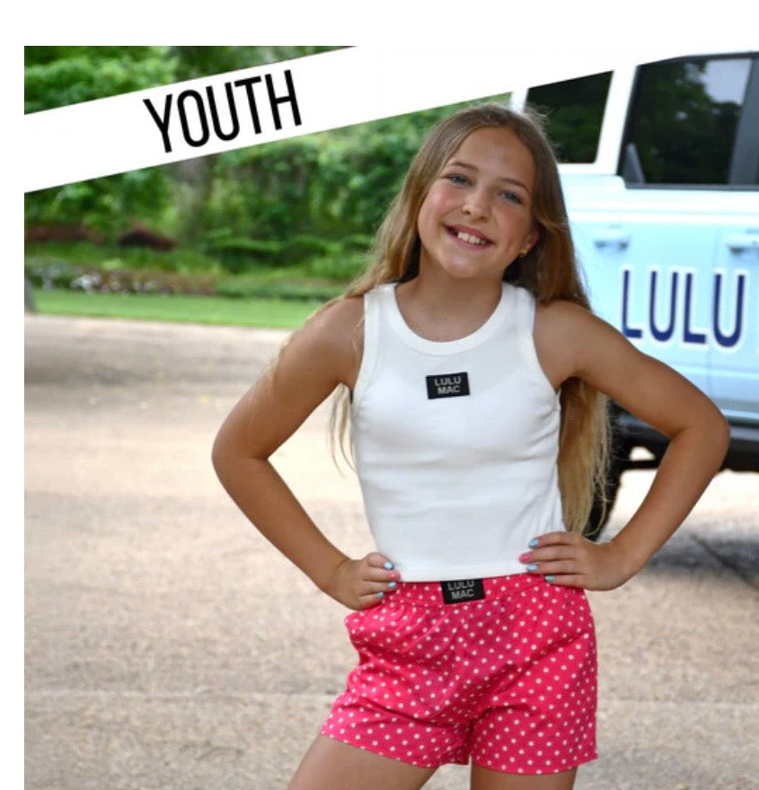 LuLu Youth Hot Pink Mini Dot Shorts