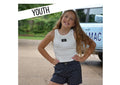 LuLu Youth  Navy Mini Dot Shorts