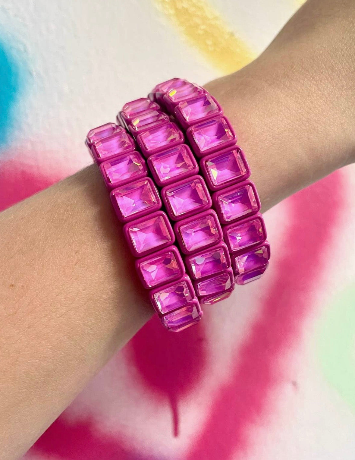 Hot Pink Bowie Bracelet
