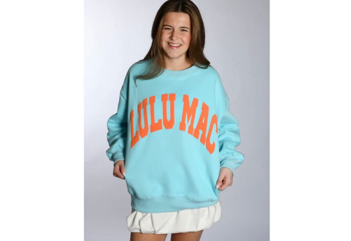 LuLu Teal/Orange Sweatshirt