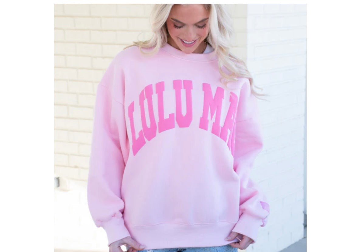 LuLu Light Pink/Pink Puff sweatshirt