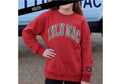 Youth Crimson/Houndstooth Stitch Sweatshirt