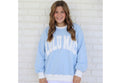 LuLu Light Bue/White sweatshirt