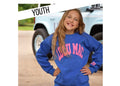 Youth Blue/Hot Pink Puff Sweatshirt