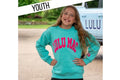 Youth Mint/Hot Pink Puff Sweatshirt