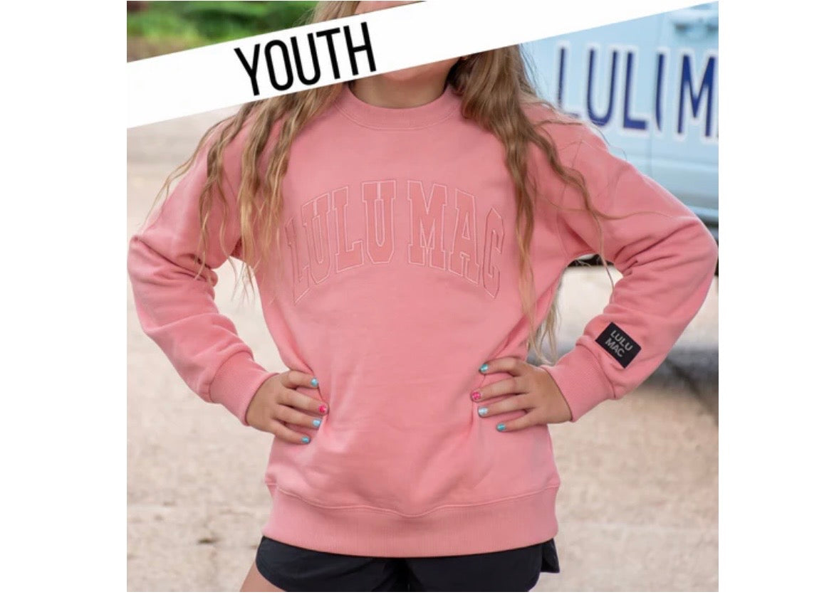 Youth Peach Mono Sweatshirt