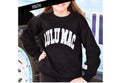 Youth Black White/Polka Dot Stitch Sweatshirt