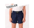 Toddler Navy Mini Dot Shorts