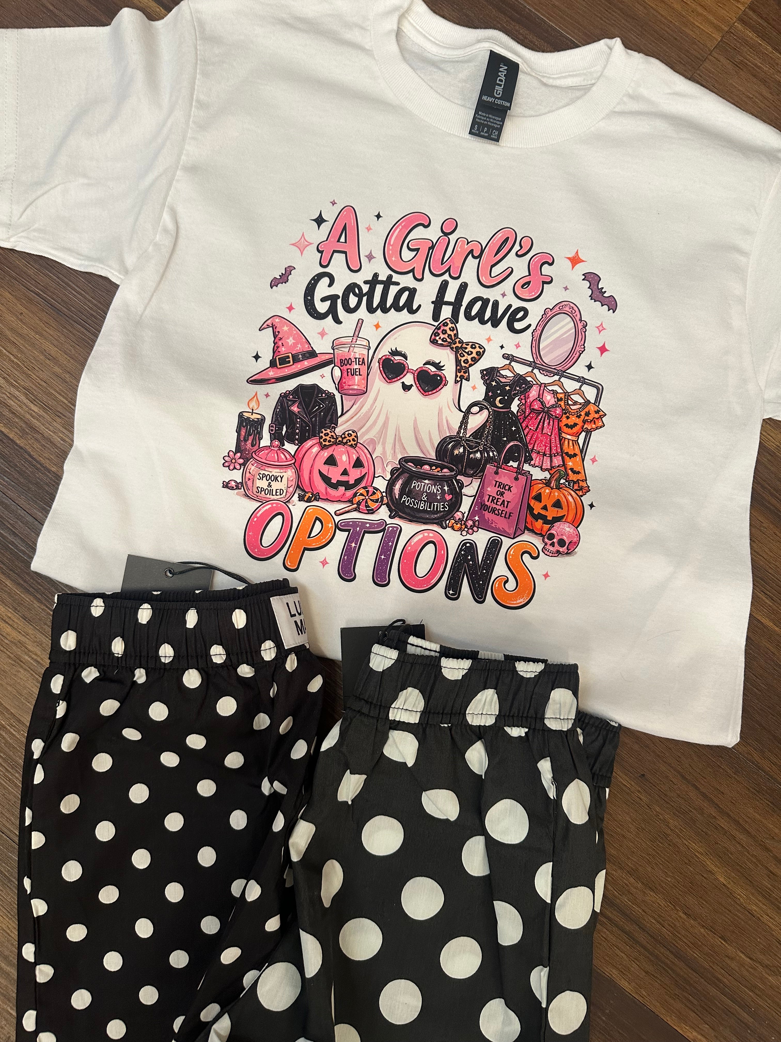A  Girl's Gotta Have Optons