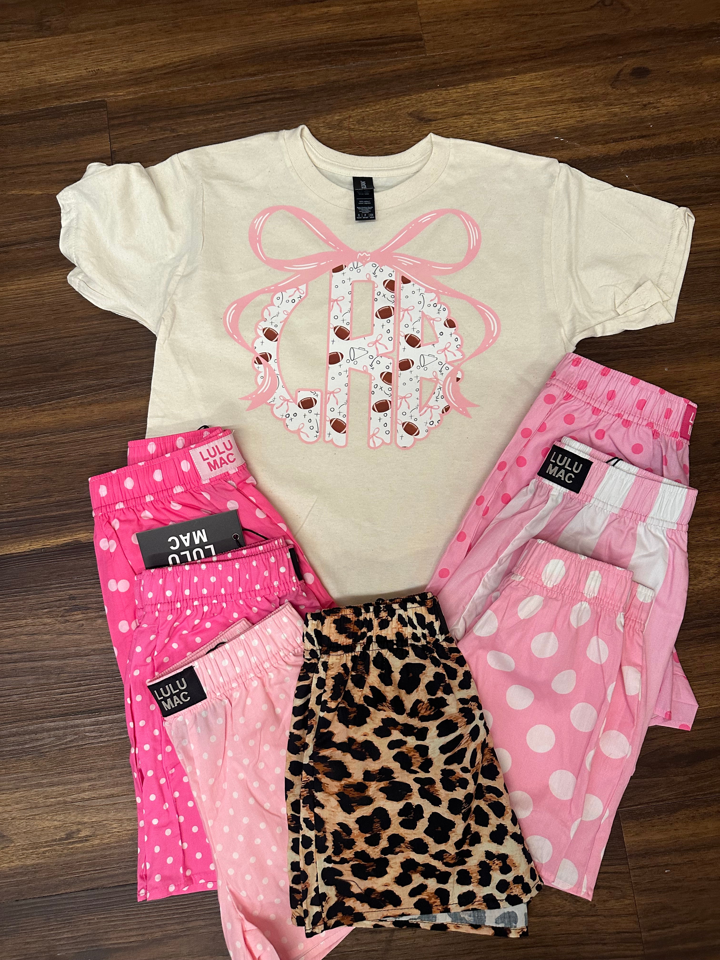 Monogram Football Tee