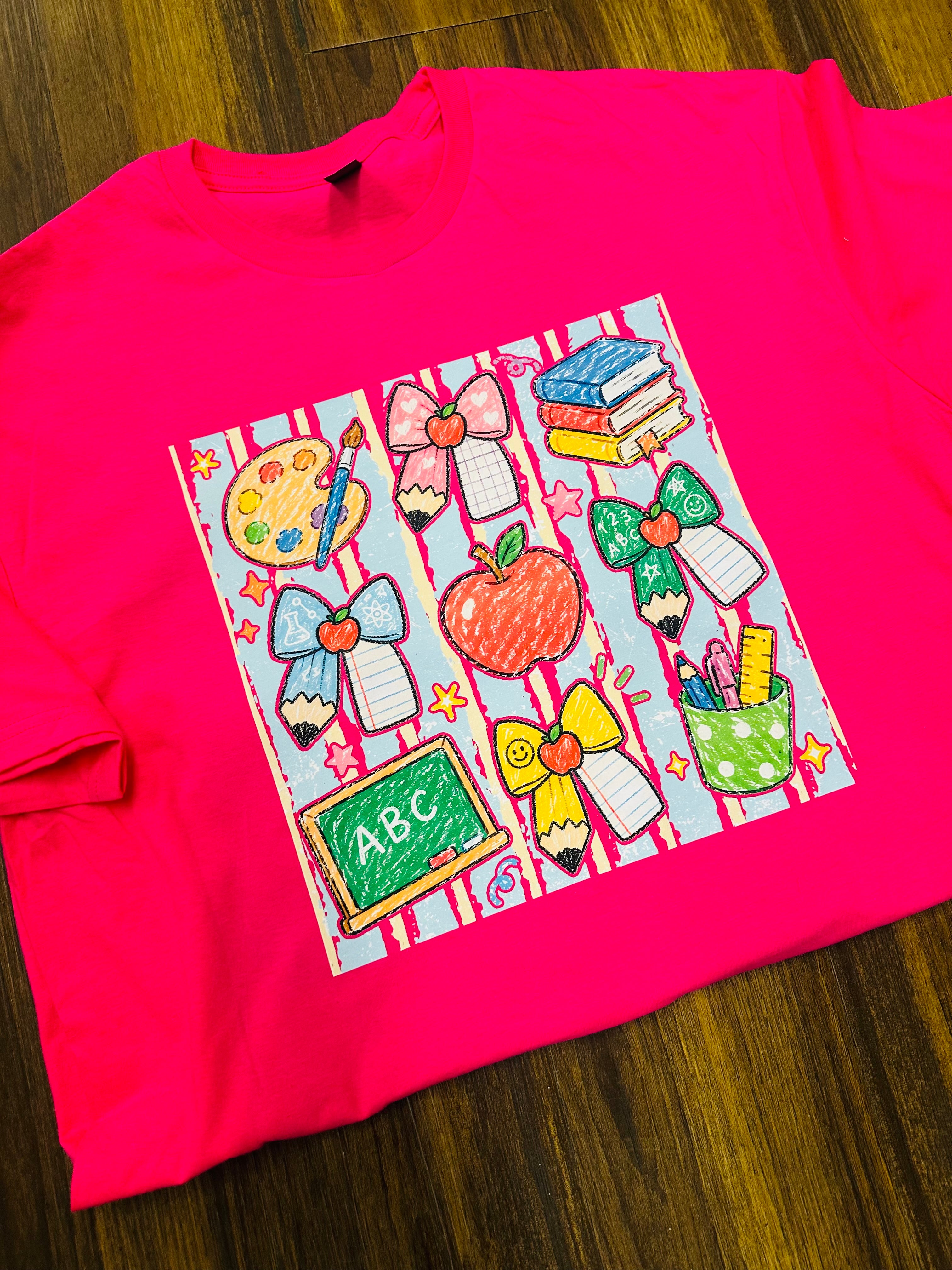 Teacher Tee-Hot pink