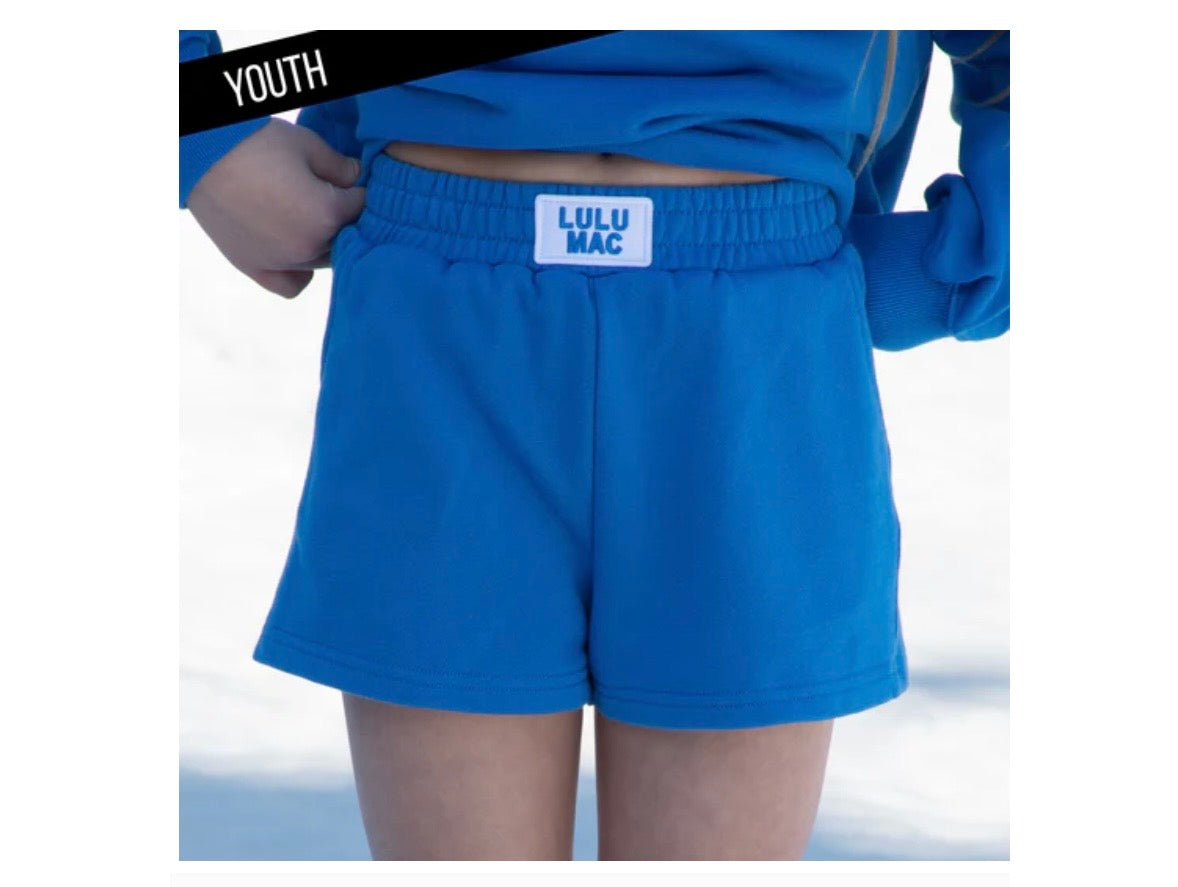 Youth Terry cloth Shorts-Royal Blue