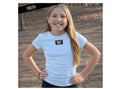 Youth BabyDoll tee-Liht blue