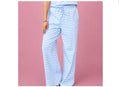 Mac Stripe MonoChrome Pant-Light Blue