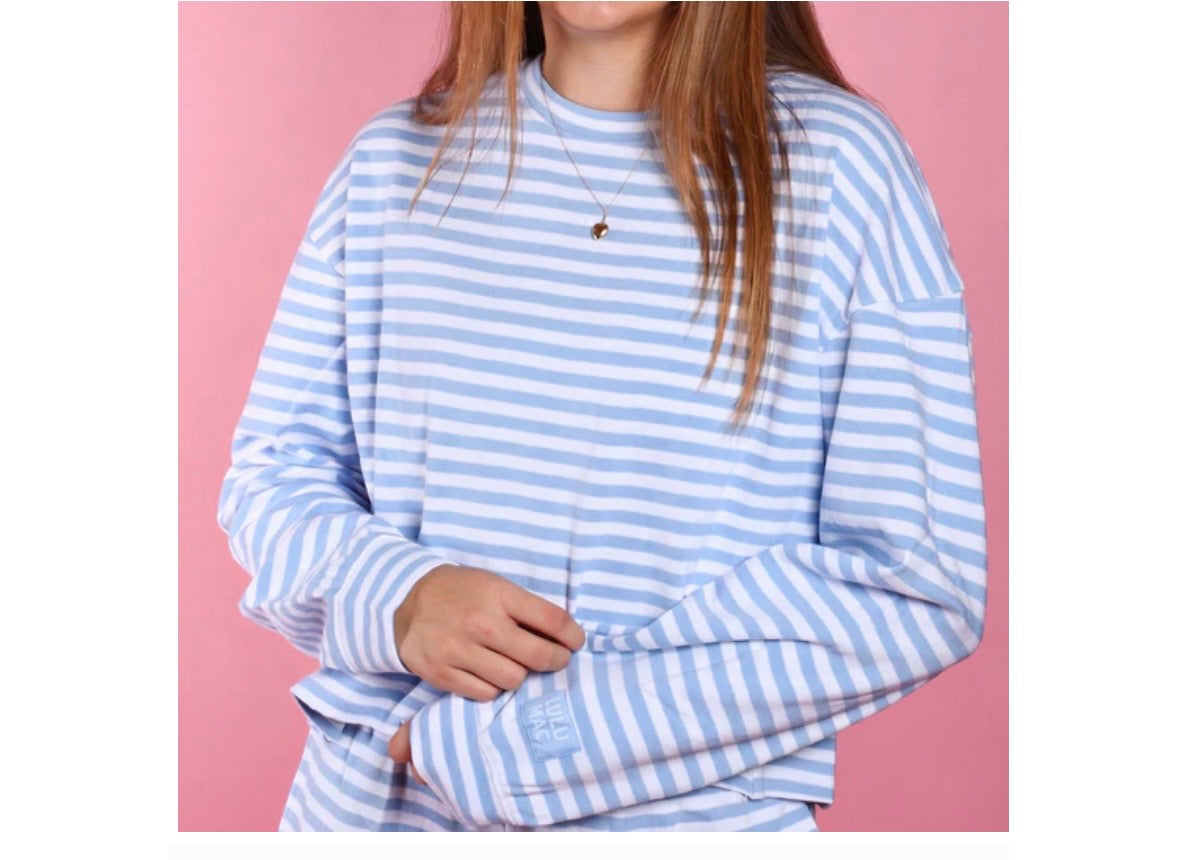 Mac MonChrome Longsleeve Top-Light Blue