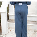 Terry Cloth Pant- Navy Blue