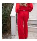 Terry Cloth-pants-Red