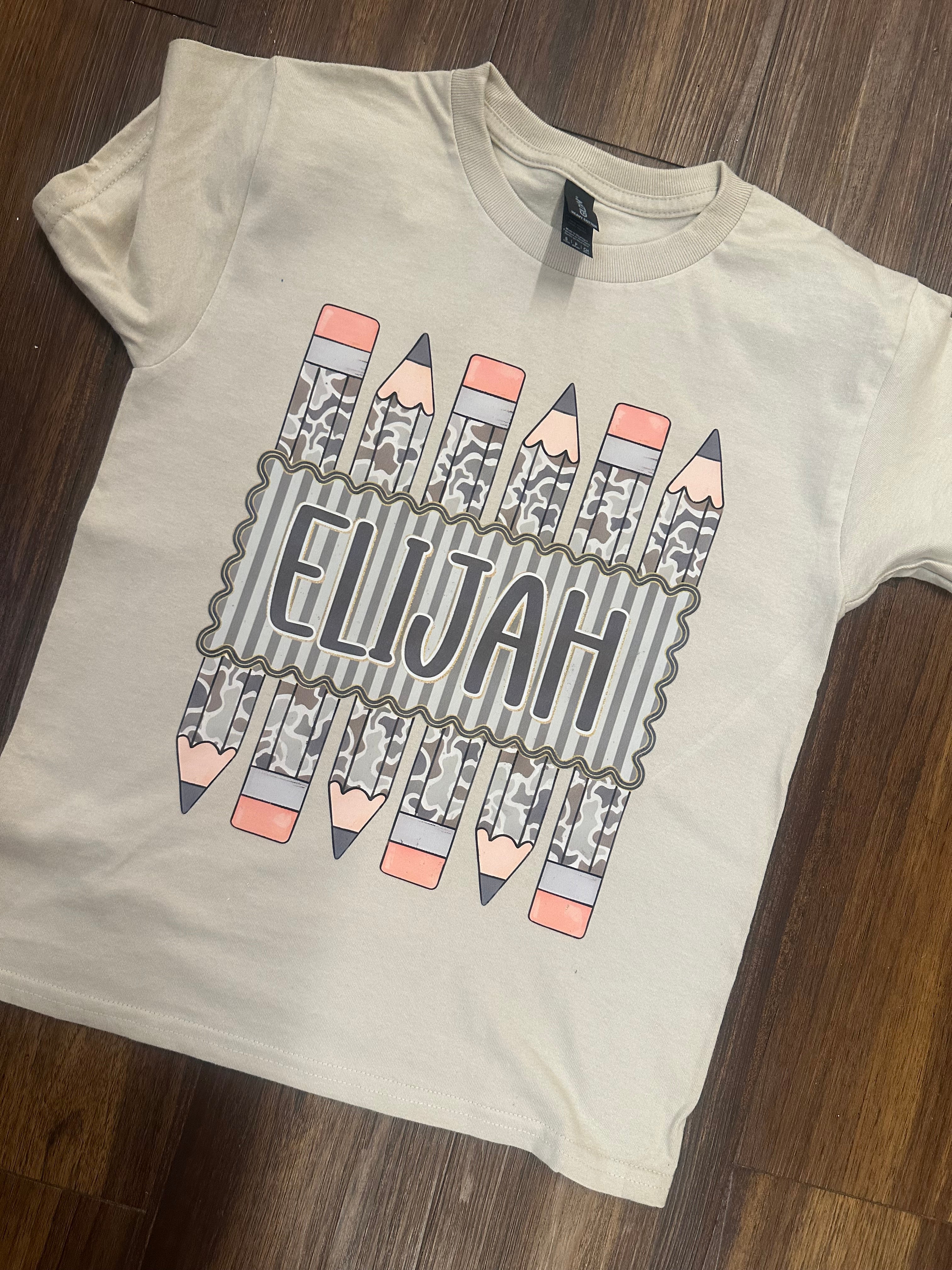 Camo Back To school Tee