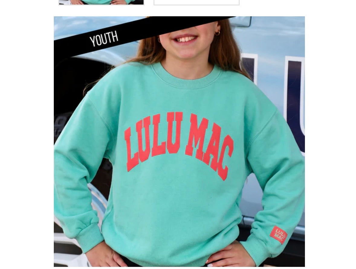 Youth Mint? Coral Sweatshirt