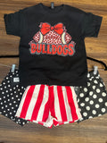 Bow Football Tee